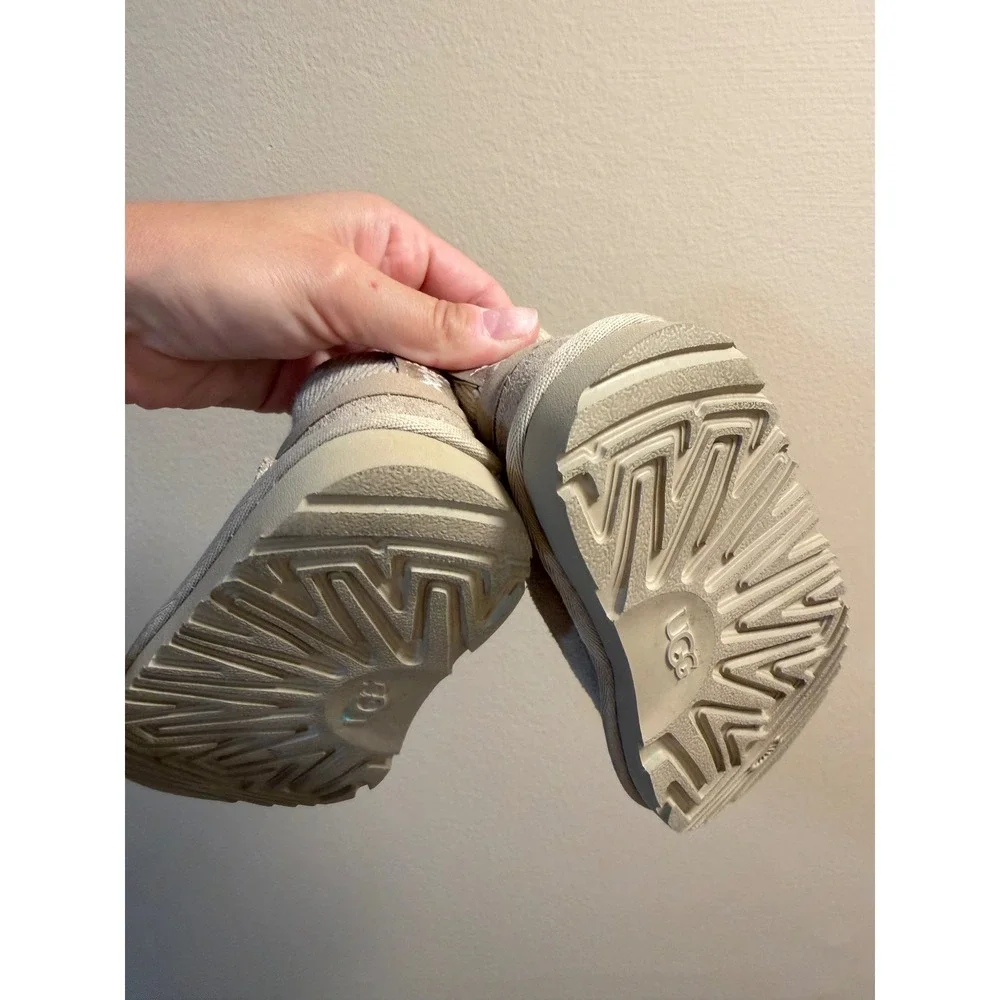 UGG Tasman II Suede Slippers Boots Sand Beige Kids toddler Size 6 1019066K